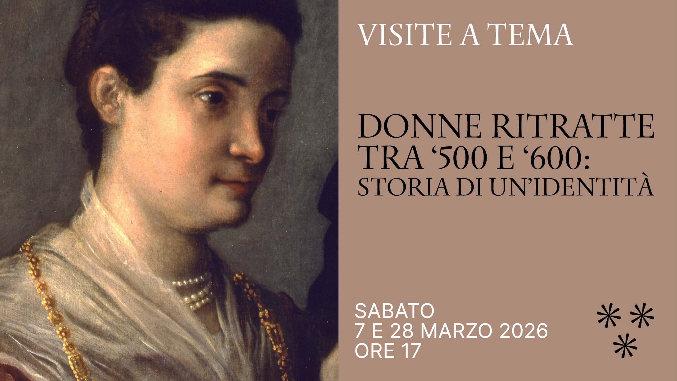 Donne ritratte tra ‘500 e ‘600: storia di un’identità